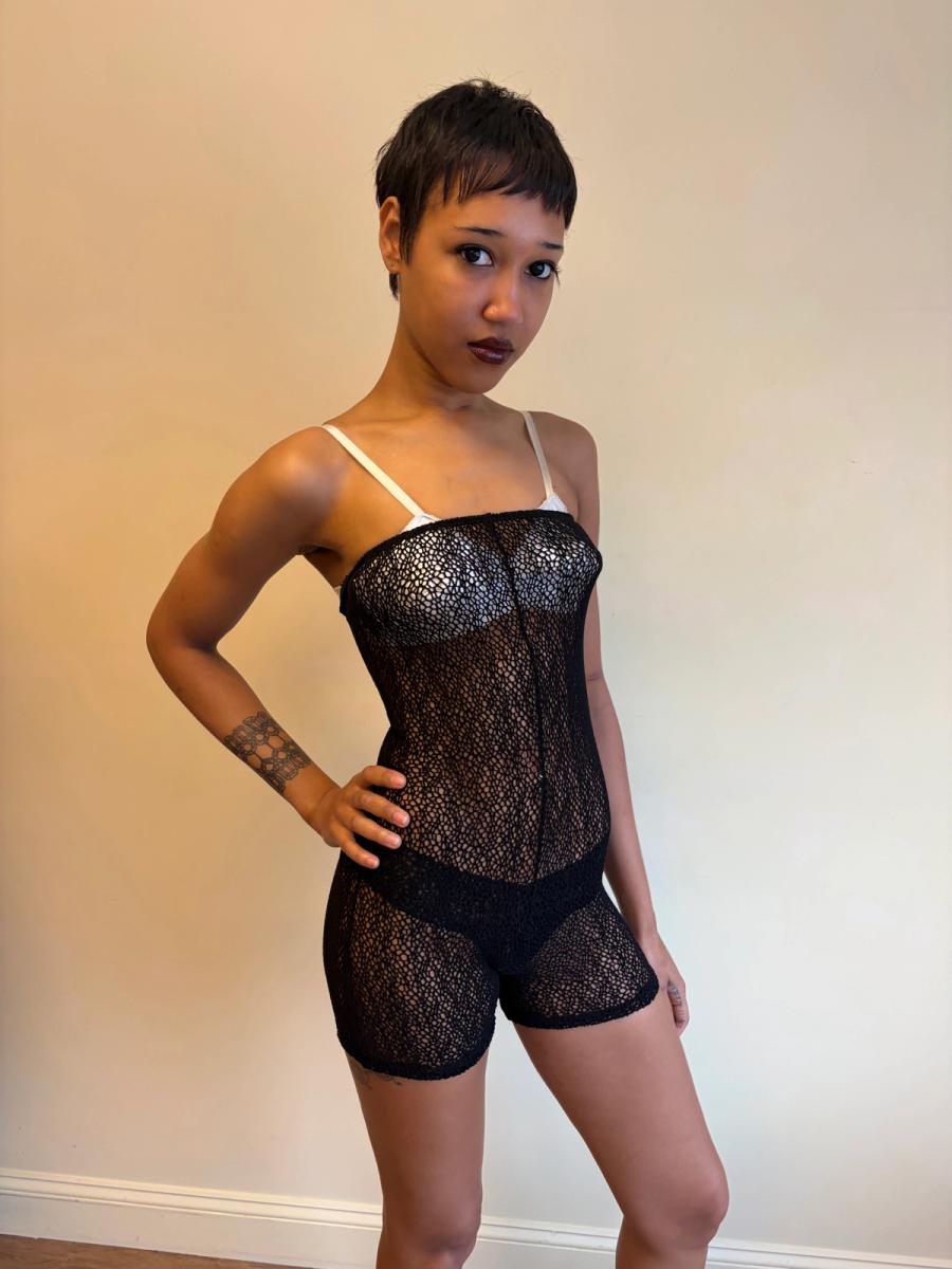 Vintage Dolce & Gabbana Strapless Mesh Bodysuit  product image
