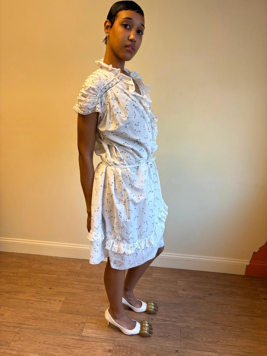 1980s Chantal Thomass Rosebud Peignoir Wrapdress  product image