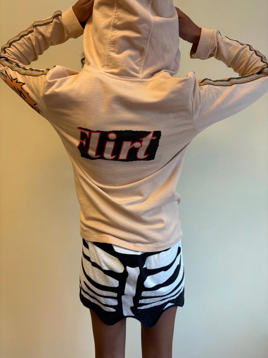 Bevies of High-Heel Beauties Patchwork Hoodie product image
