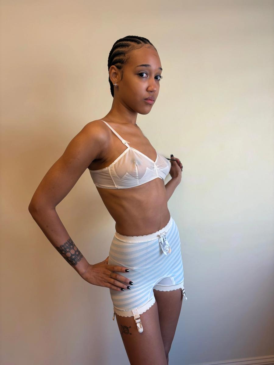 1950s French Bullet Bra with Jagged Design product image