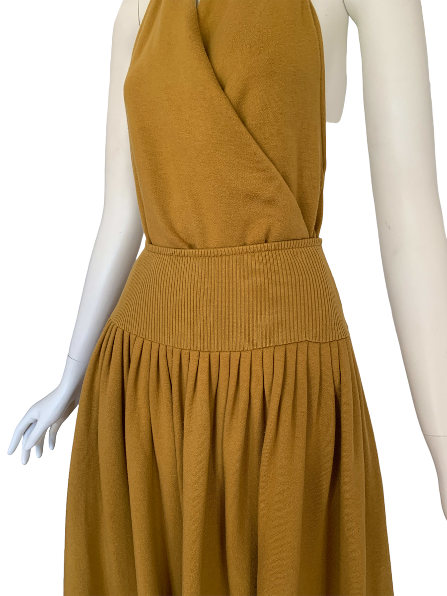 80s Norma Kamali Ochre 3 Piece Dress product image
