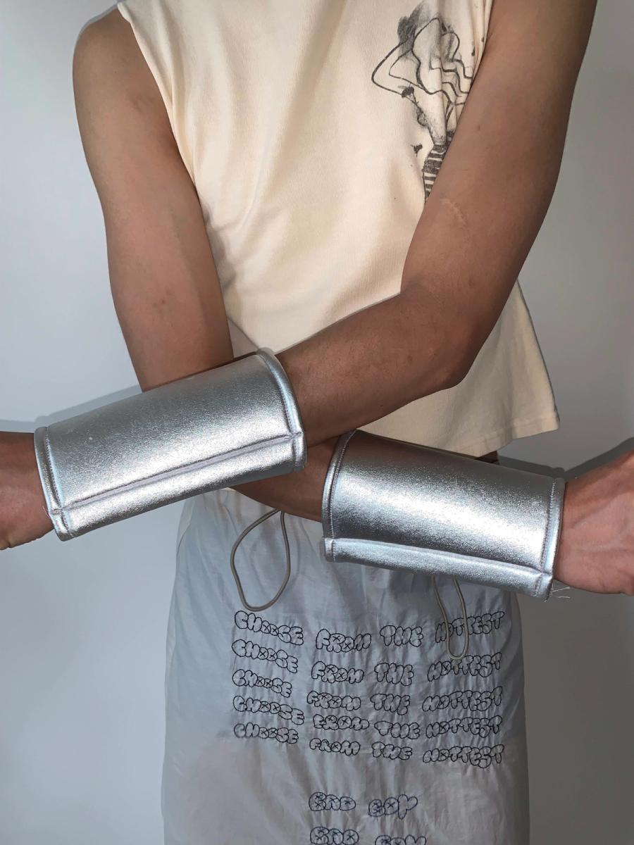 Padded Silver Armbands product image