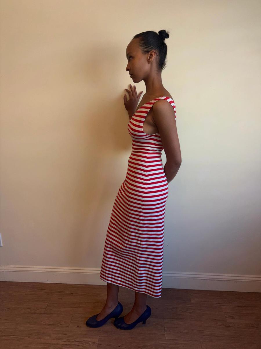 1970s Kamali Striped Dress product image