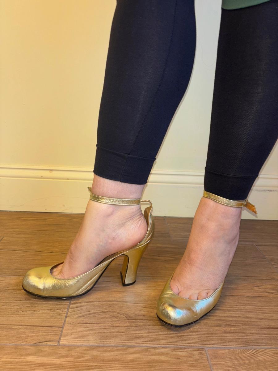 1980s Vivienne Westwood Gold Tart Pumps product image