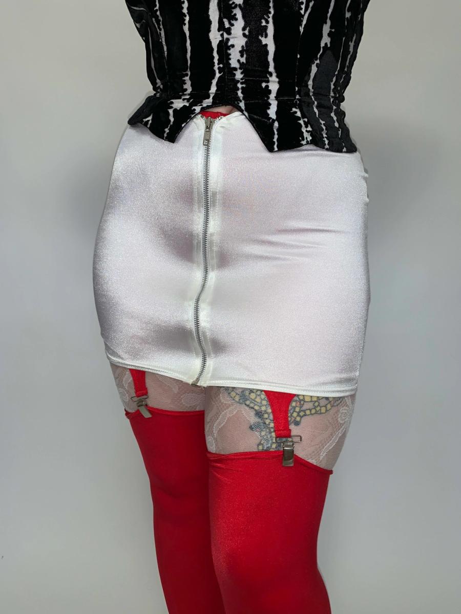 80s Punk Satin Stretch Mini 