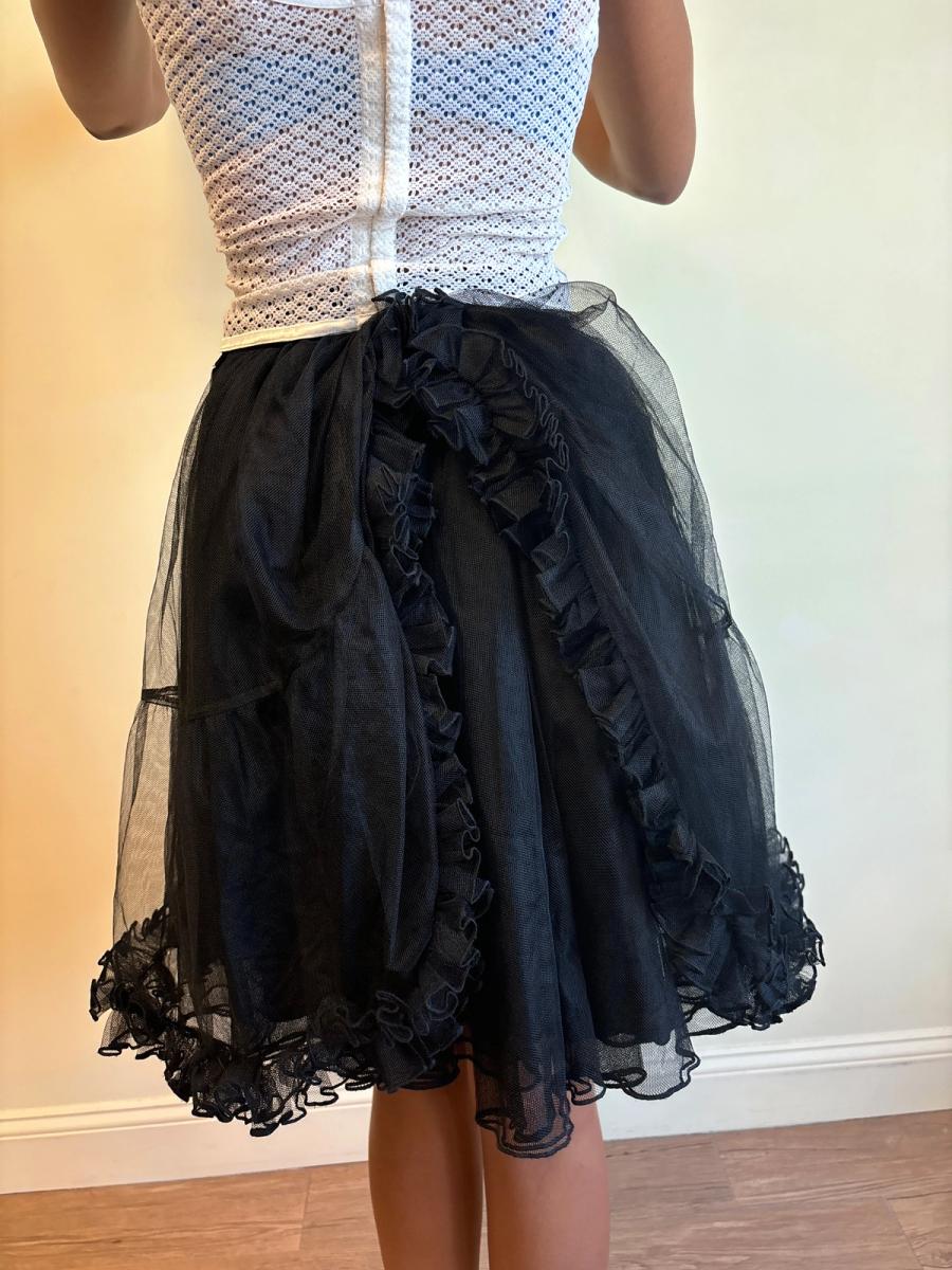 Vintage Chantal Thomass Tulle Bustle Skirt