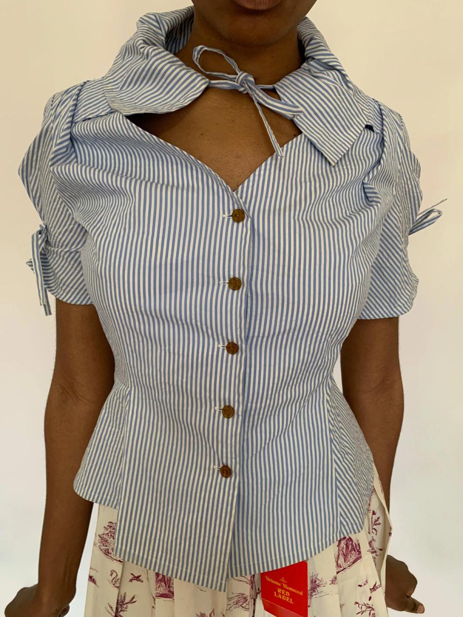 Vivienne Westwood Striped Tie Blouse product image