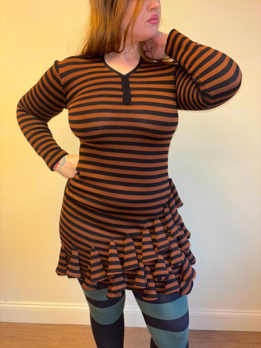 1980s Dorothée Bis Knit Dimensional Dress product image