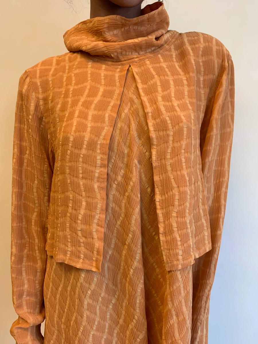 1980s Takezo Orange Tunic Minidress  product image