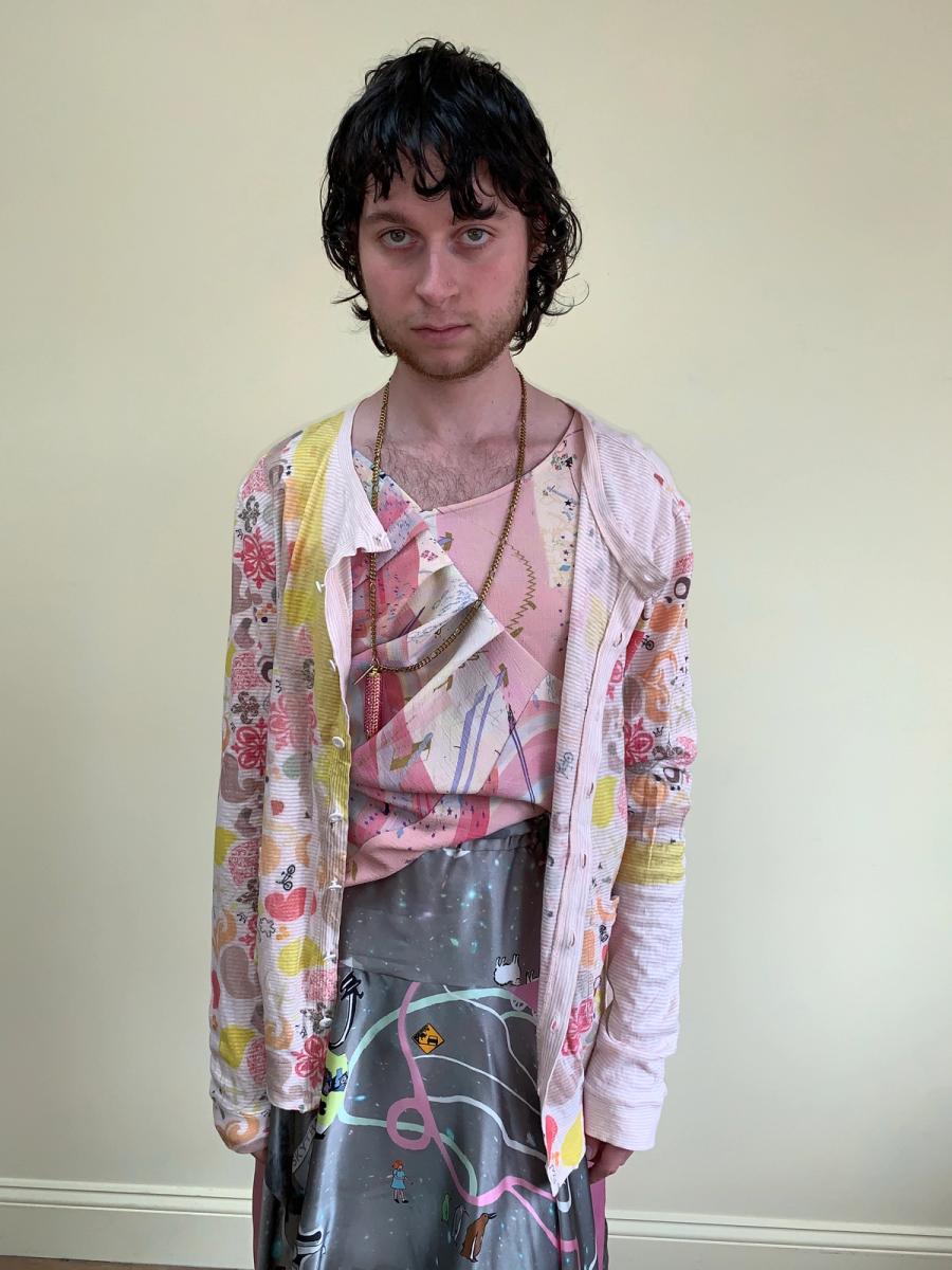 Nozomi Ishiguro Abstract Floral Pink Cardigan product image