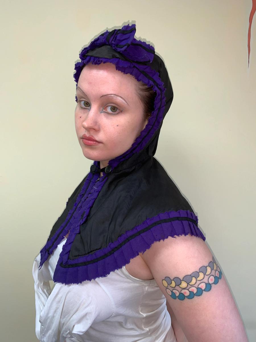Victorian Hood with Purple Trim product image