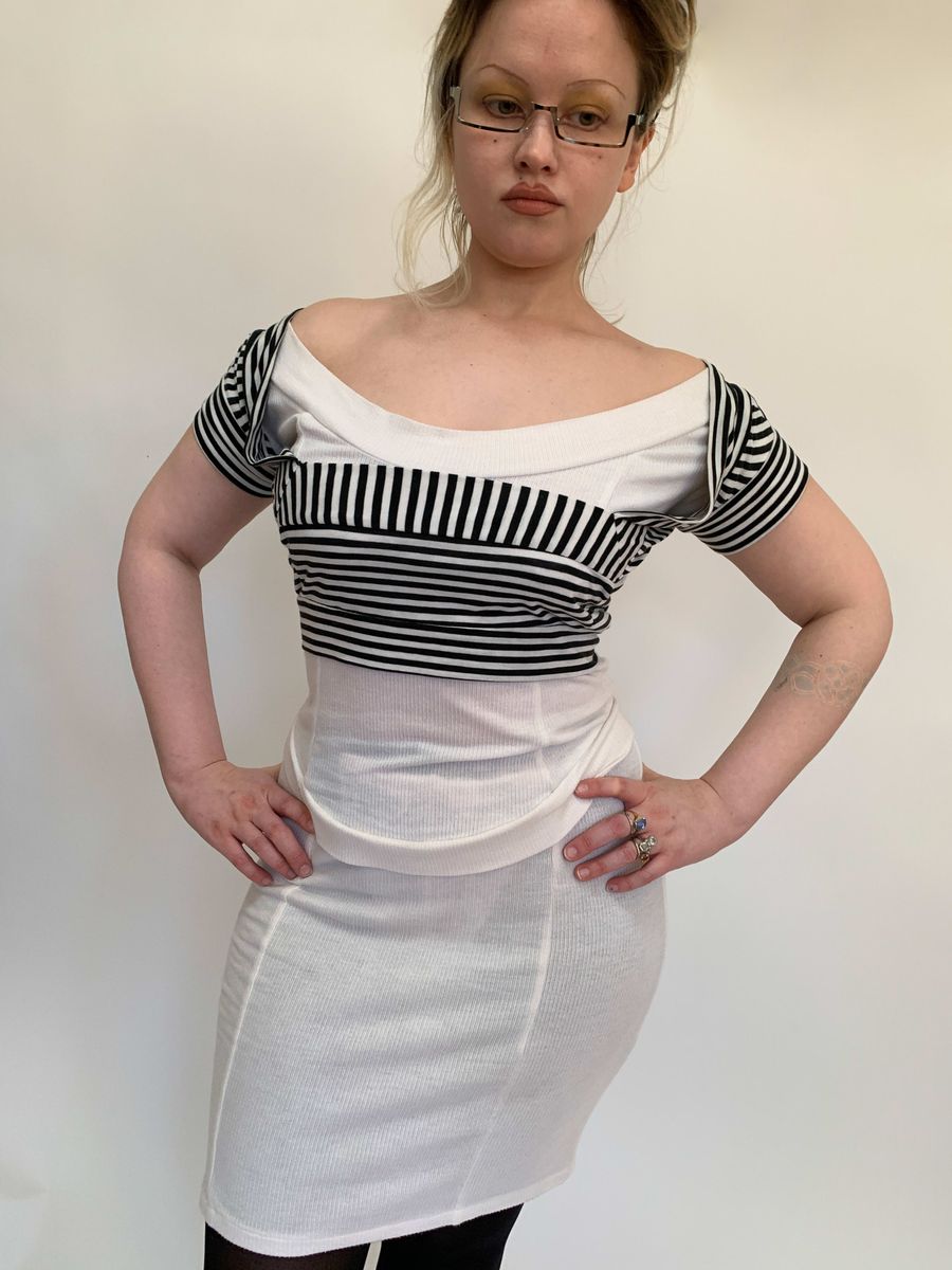 80s Pam Hogg Striped Top product image