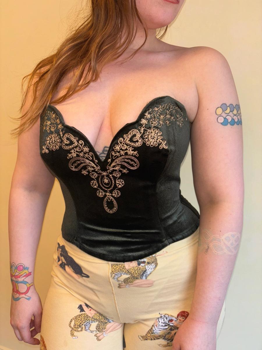 80s Ritmo di Perla Sculpted Bustier 