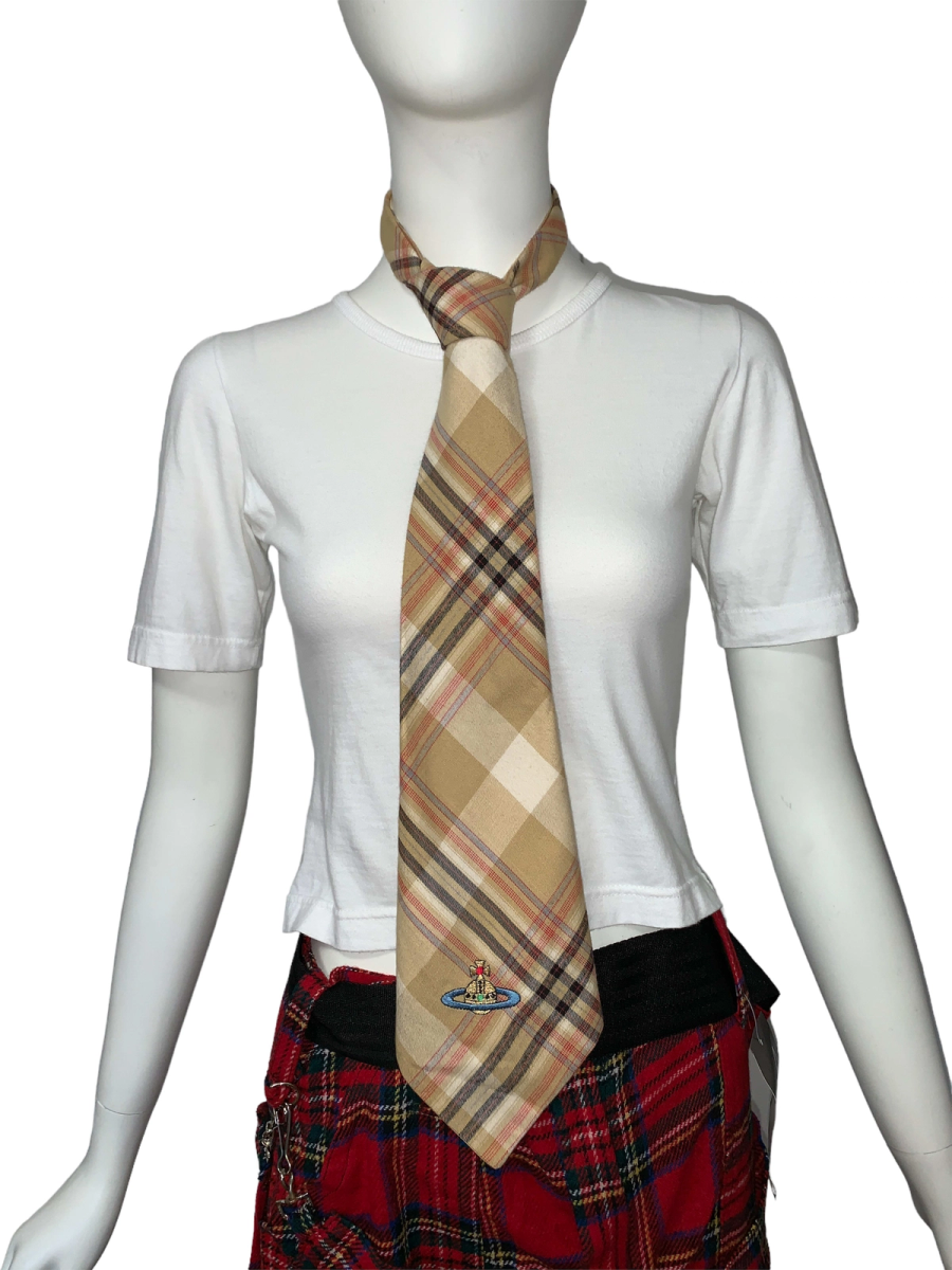 90s Westwood Tartan Cravat with Orb  product image