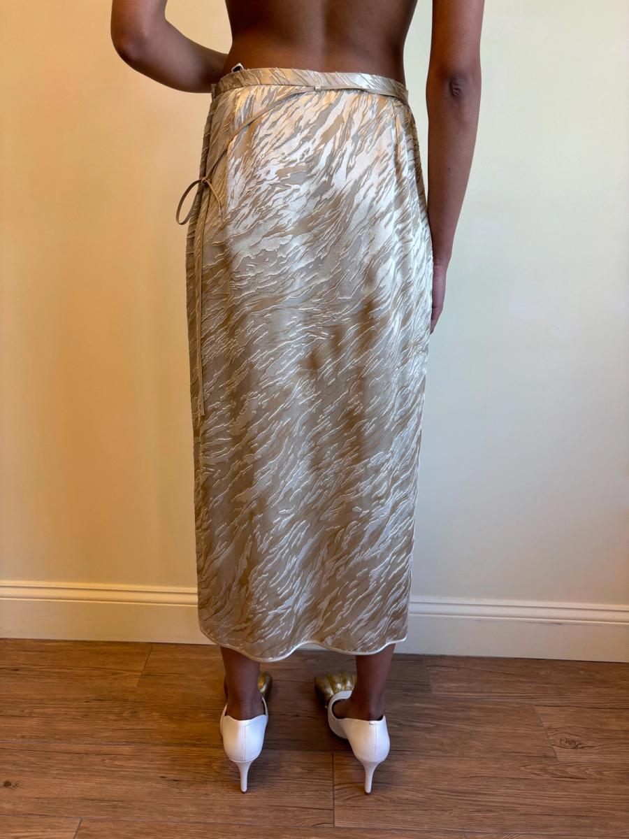 Krizia Tiger Stripe Wrap Skirt product image