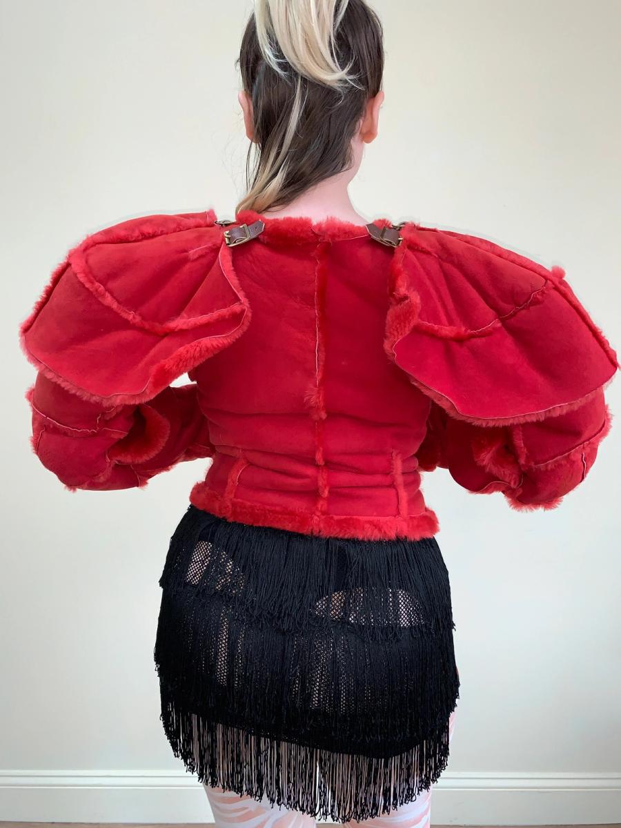 Vivienne Westwood A/W 1988 "Time Machine" Shearling Armour Jacket product image