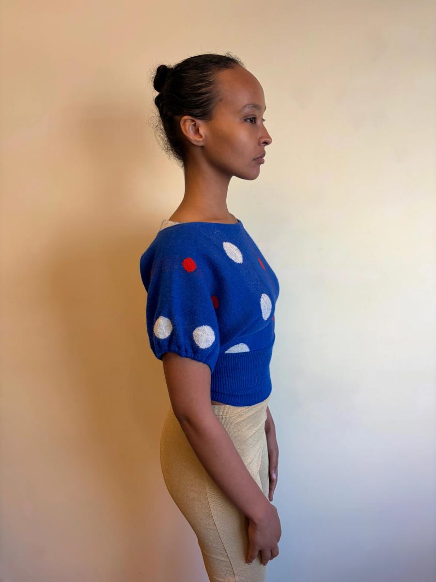 80s Dorothée Bis Polka Dot Sweater product image
