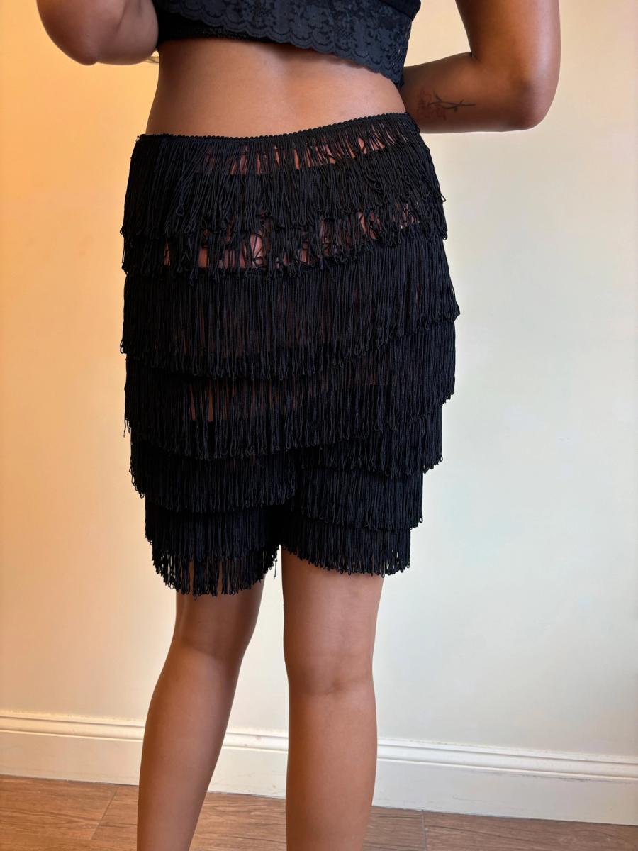 80s Jean-Paul Gaultier Fringe Shorts product image