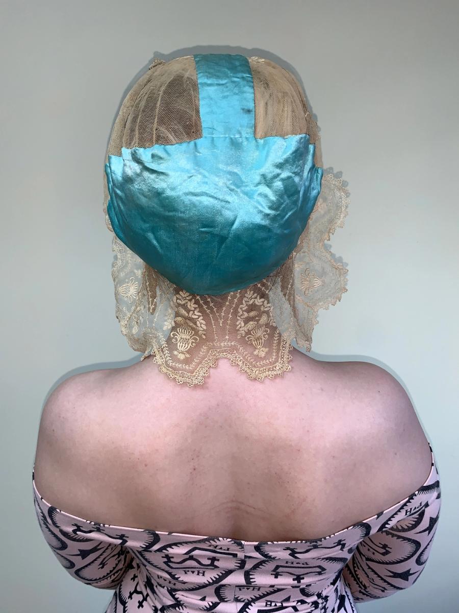 Edwardian Spider Web Lace Sleeping Cap product image