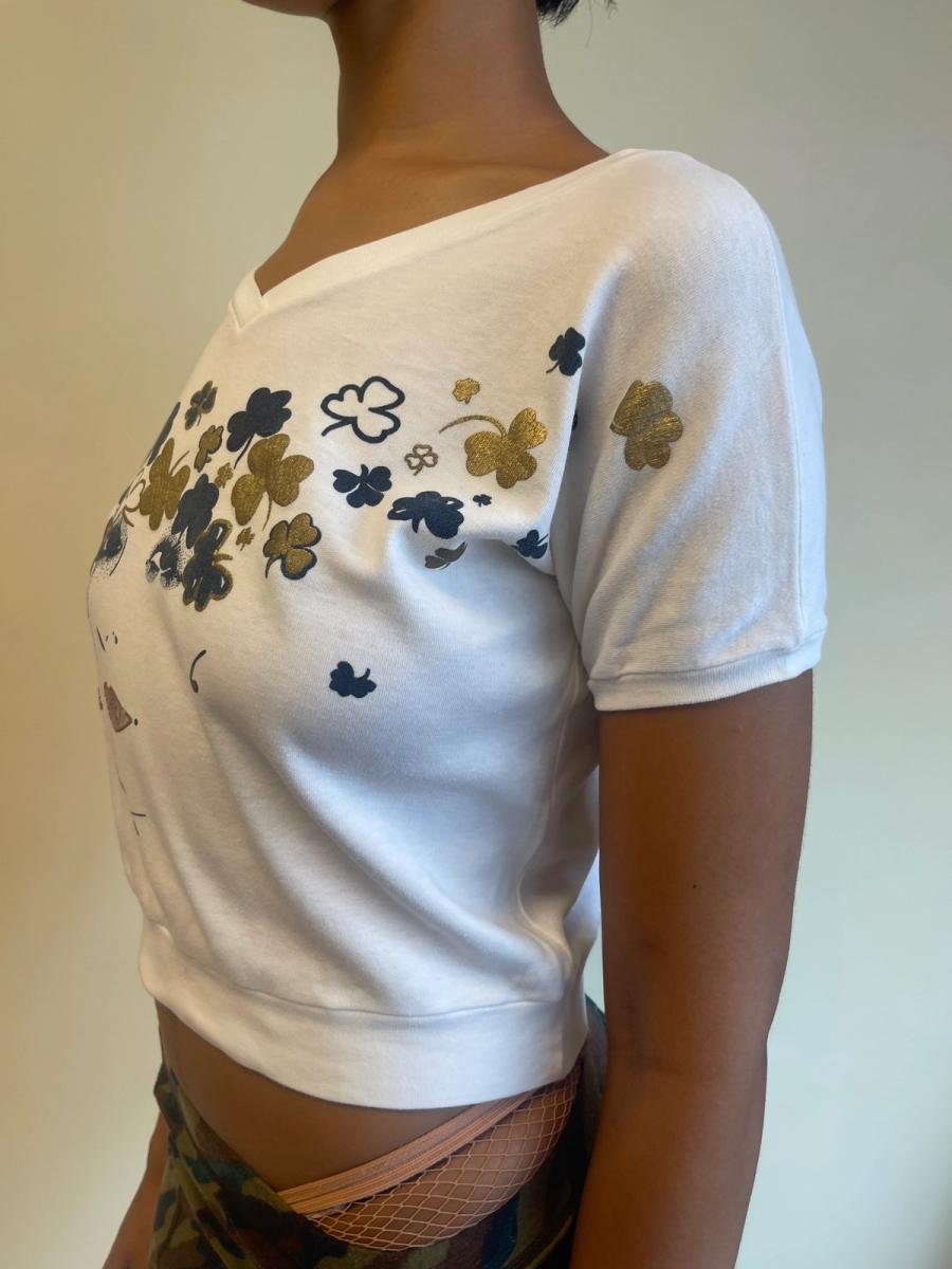 80s Krizia Woman With Shamrocks Shirt product image