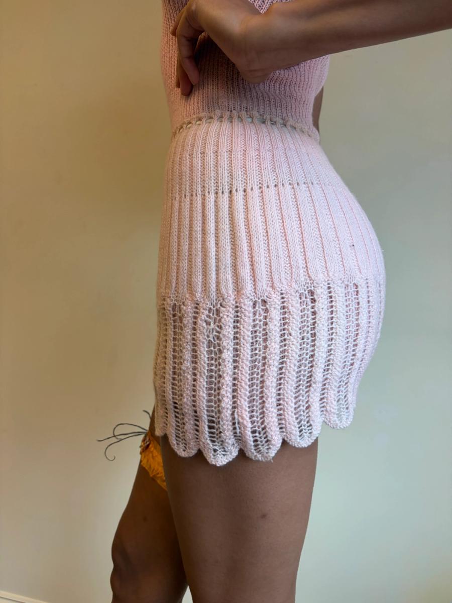 1930s French Handknit Scalloped Shorts product image