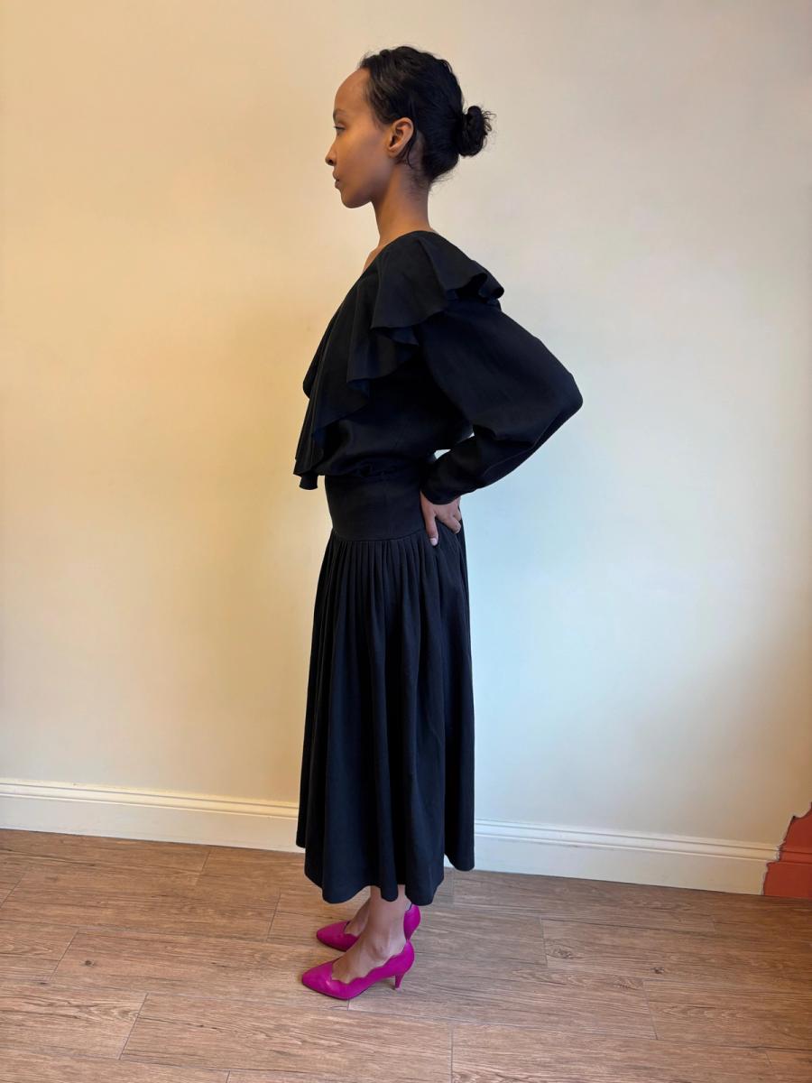 80s Norma Kamali Ruffle Set product image