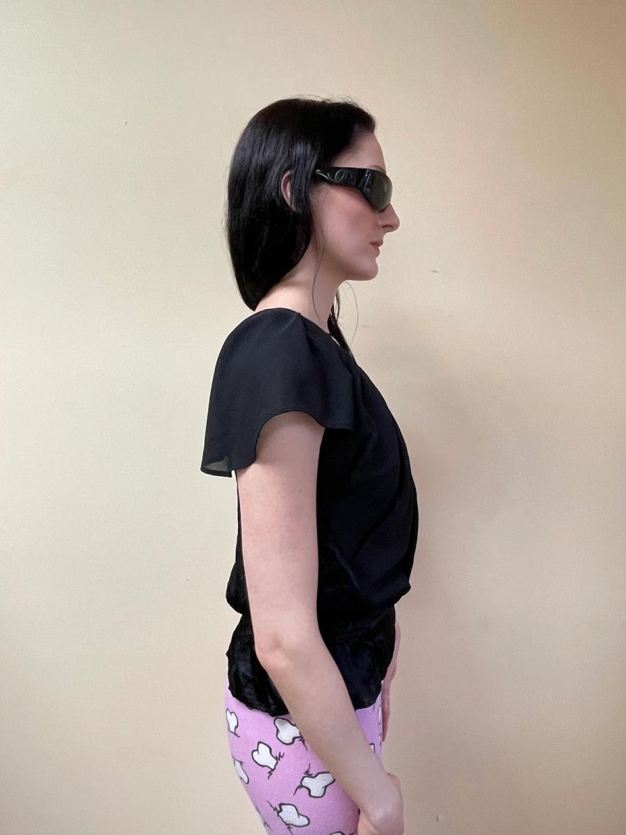 Beauty: beast Asymmetrical Pleated Top product image