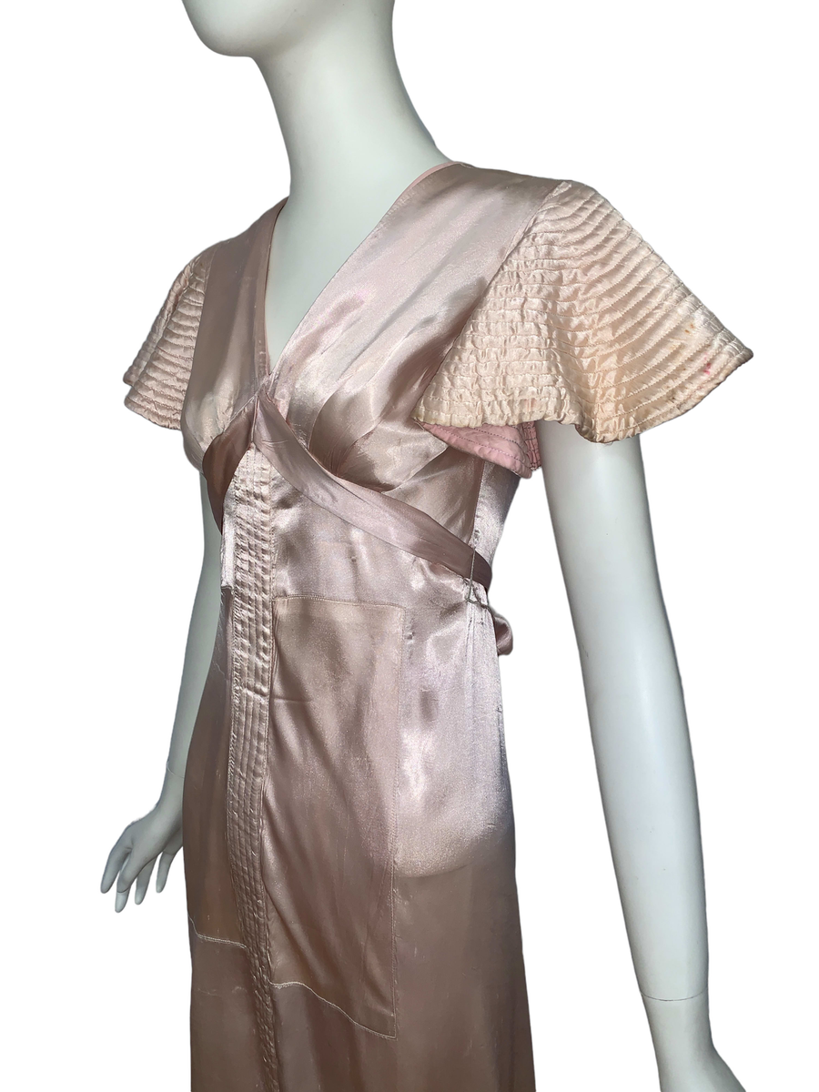 1930s Quilted Sleeve Dress product image