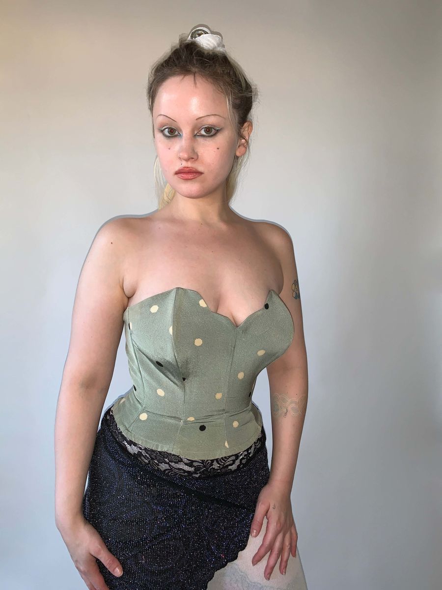 50s Dotted Atomic Kestos Bustier product image