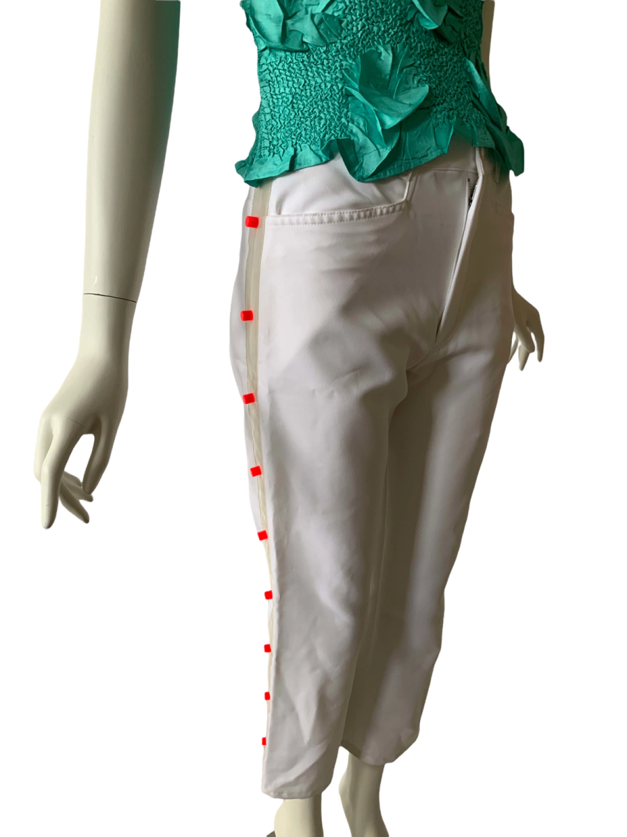 Fotus White "Studded" Pants product image