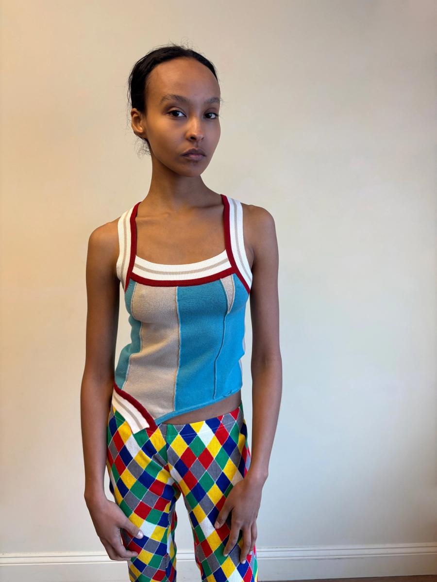 Plein Sud Knit Patchwork Tanktop product image