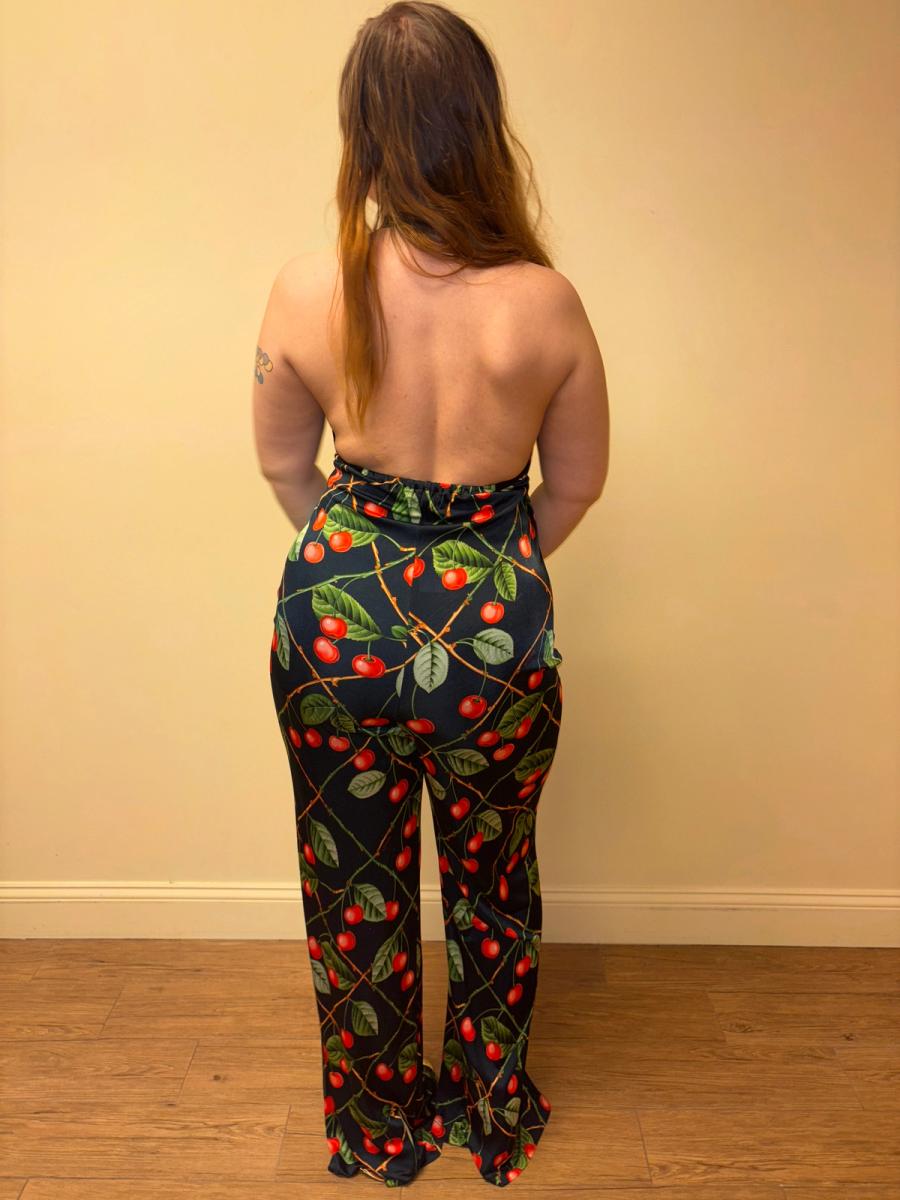 Galliano 30's Inspired Cherry Jumpsuit product image