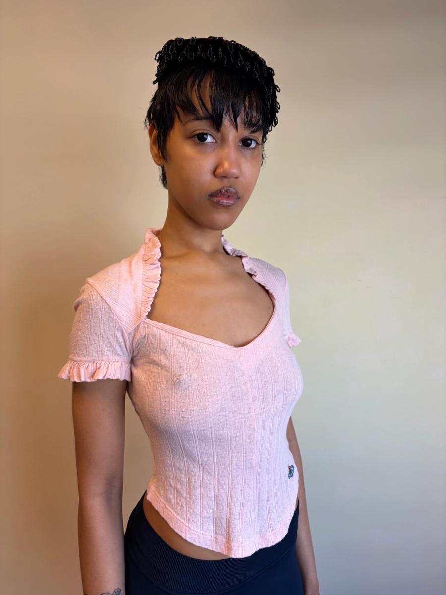90s Vivienne Westwood Pink Pointelle Top product image