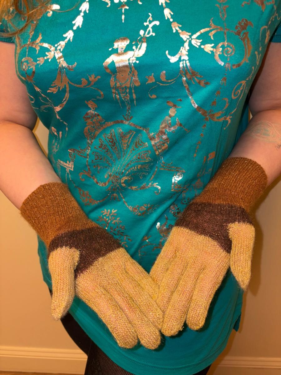 90s Vivienne Westwood Multicolor Orb Gloves product image