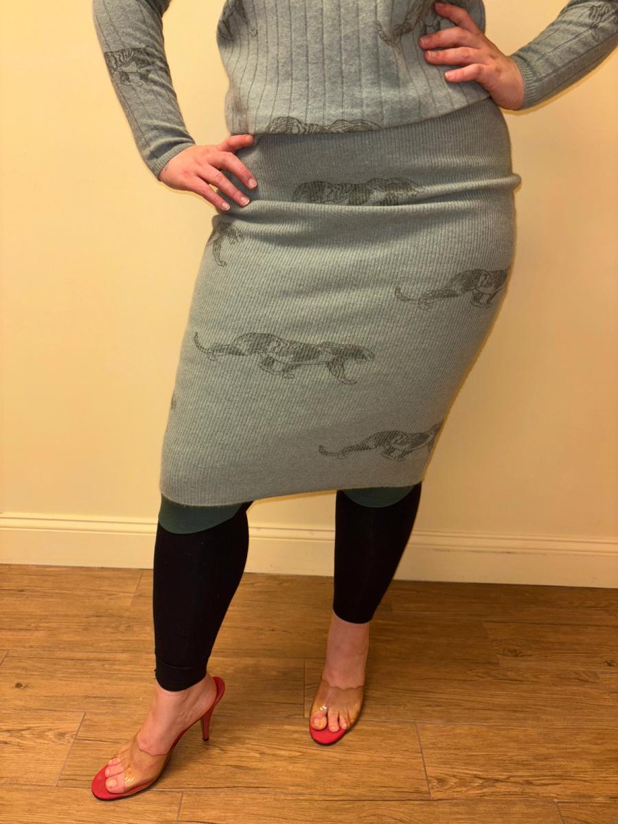 80s Krizia Panther Print Knit Set product image