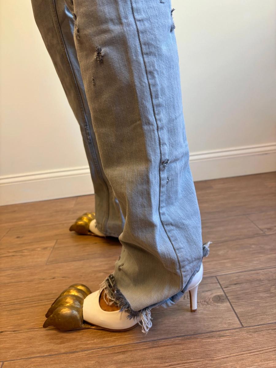90s Vivienne Westwood Anglomania Distressed Jeans product image