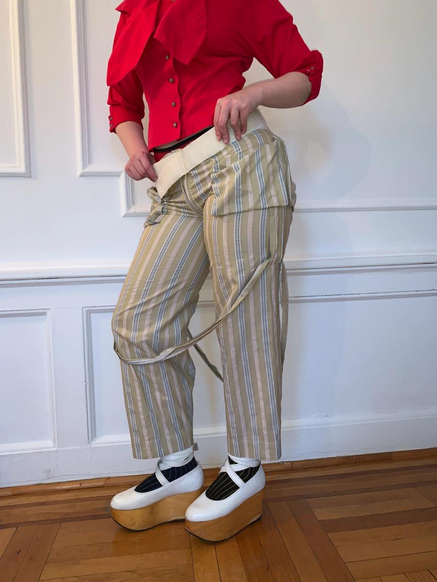 1990s Vivienne Westwood Gold Label Bondage Trousers