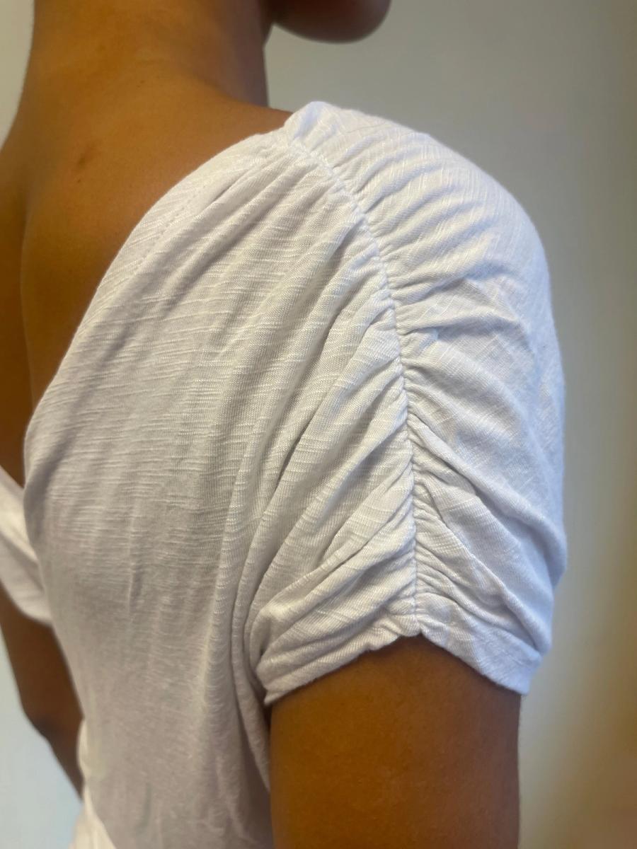 Romeo Gigli White Draped Top product image
