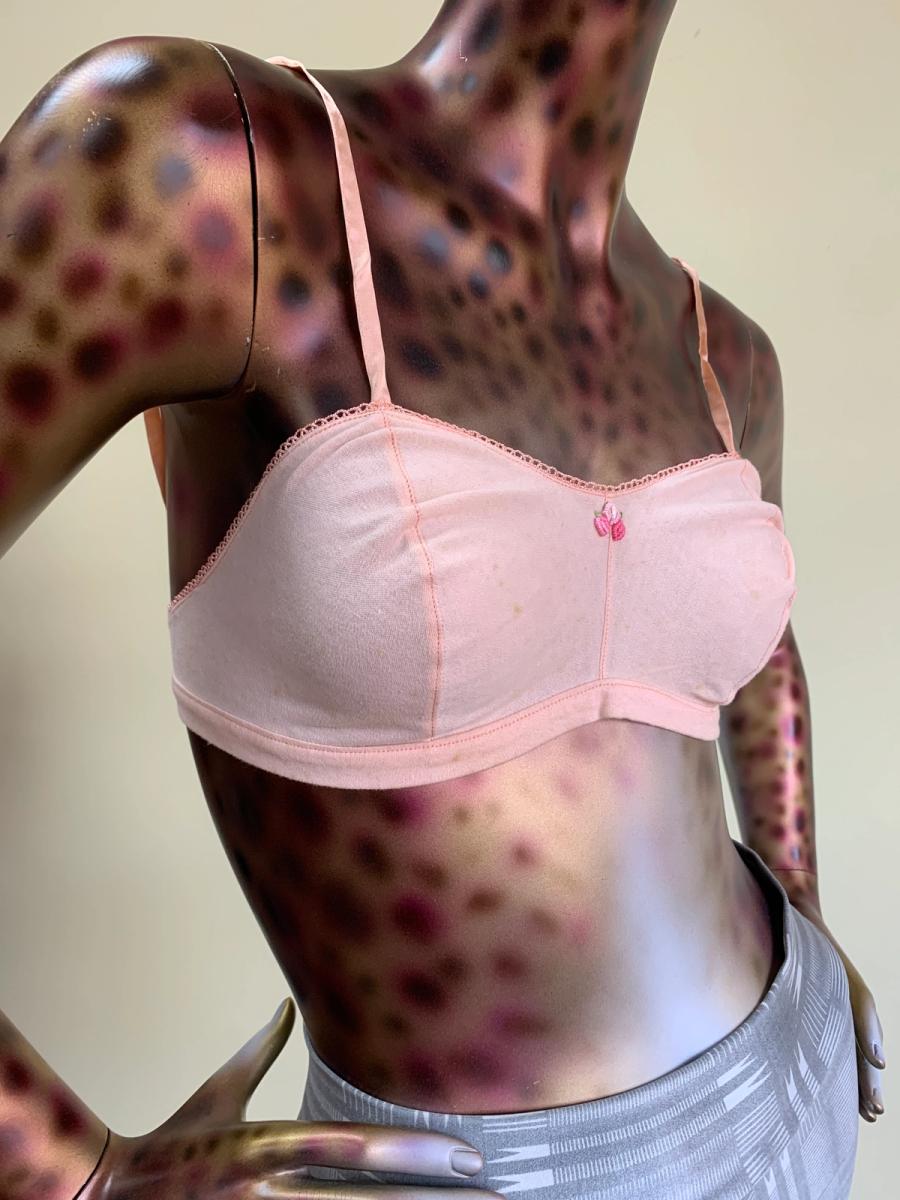 1930s Pink Cotton Bra product image