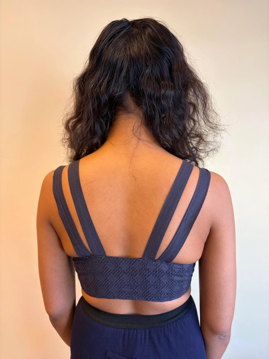 Vintage Romeo Gigli Purple Eyelet Top product image