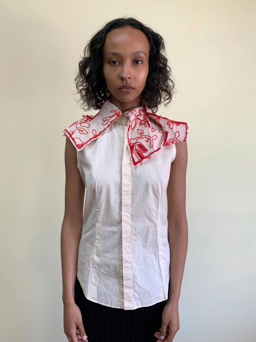 90s Masaki Matsushima Exaggerated Collar Button Up  product image