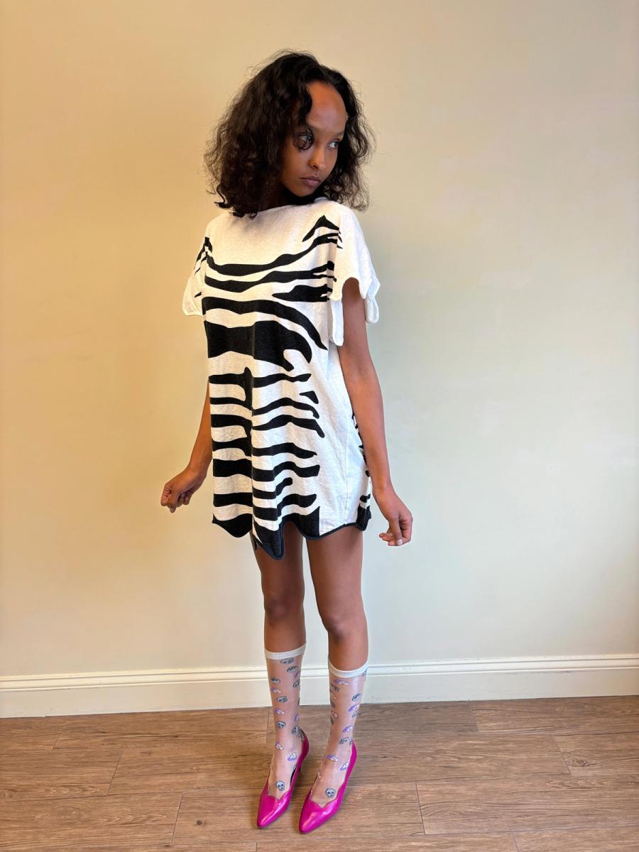 Bernhard Willhelm Zebra Pelt Tunic product image