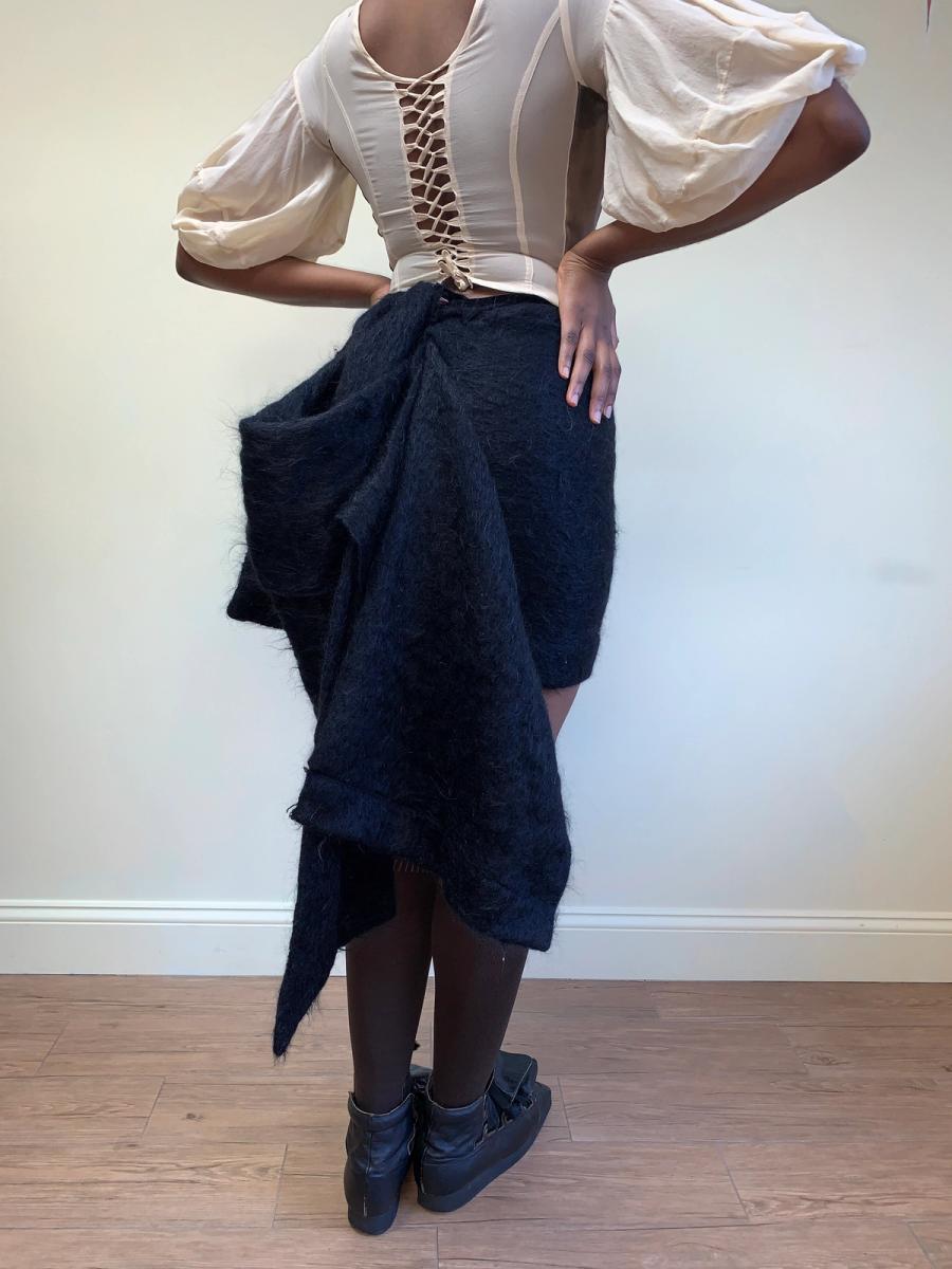 Vivienne Westwood 1992 Runway Mohair Bustle Skirt product image