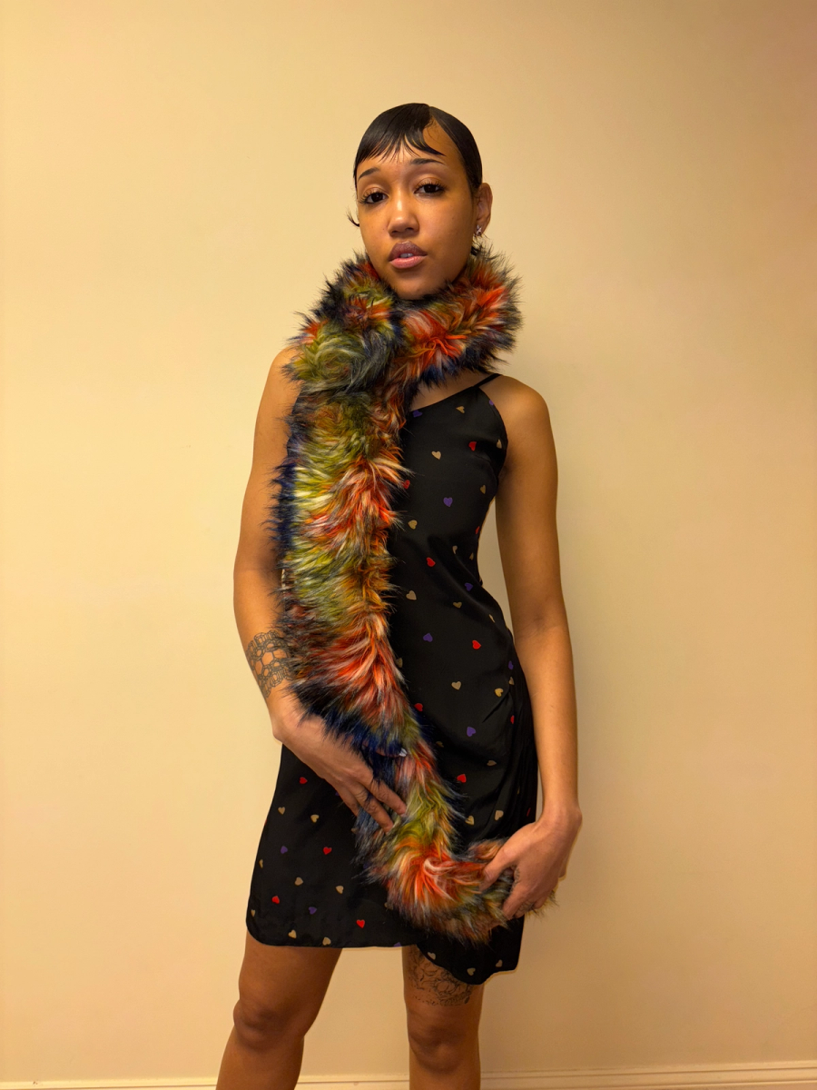 Tsumori Chisato Rainbow Faux Fur Scarf product image