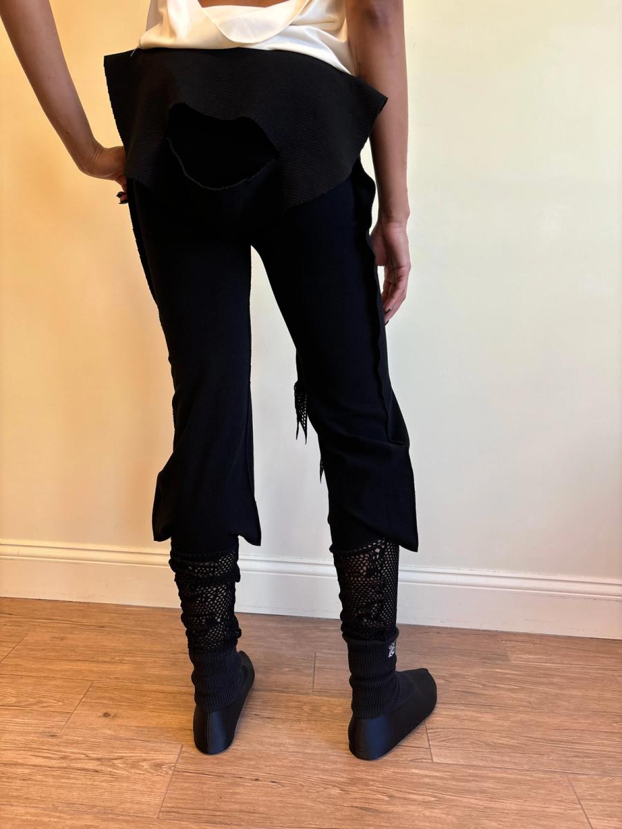 APOC Black Pants with Mesh Trim product image