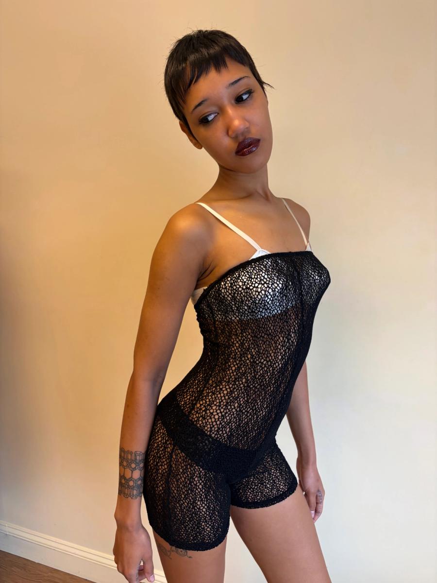 Vintage Dolce & Gabbana Strapless Mesh Bodysuit  product image