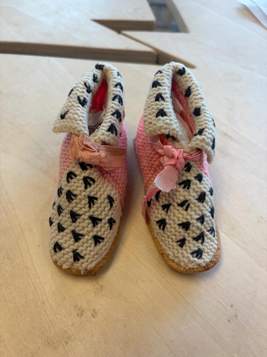 Victorian Knit Ermine Baby Boots product image