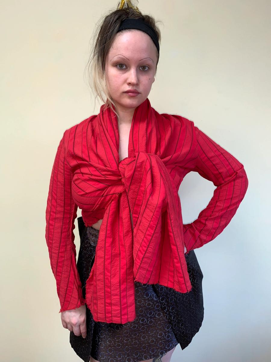 Vivienne Westwood Anglomania Seersucker Shawl Jacket product image