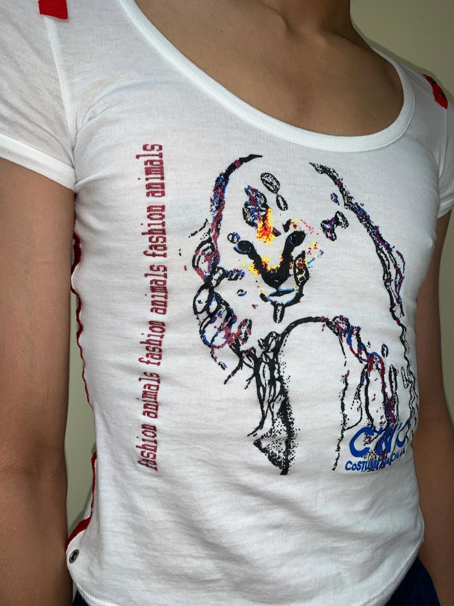 'Fashion Animals' Costume National Tee  product image