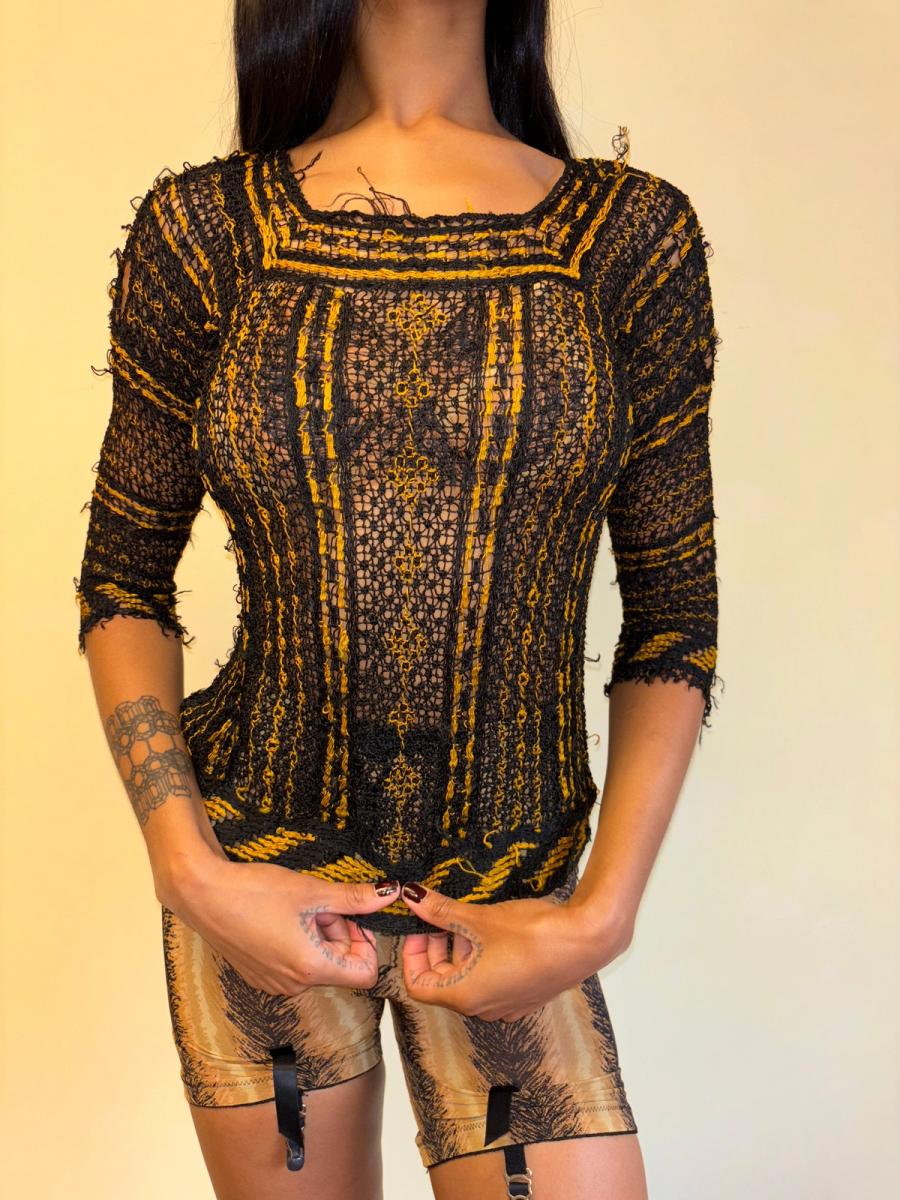1930s Italian Handmade Knit Top product image